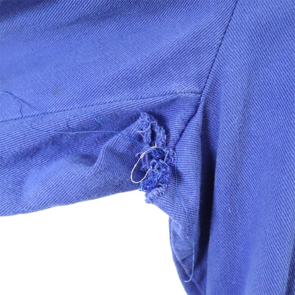 Setex 70-е Винтаж Евро Спецодежда рабочее пальто Честерфилд синее Мужское Б/У