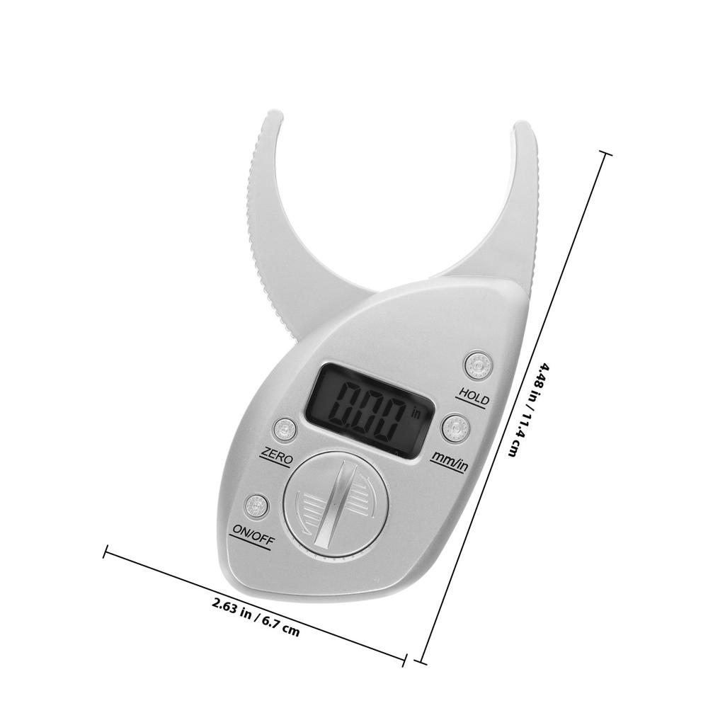 Red Body Measuring Tool Lcd Display Fat Analyzer Portable Fat Caliper Clip For Fitness Health Monitoring