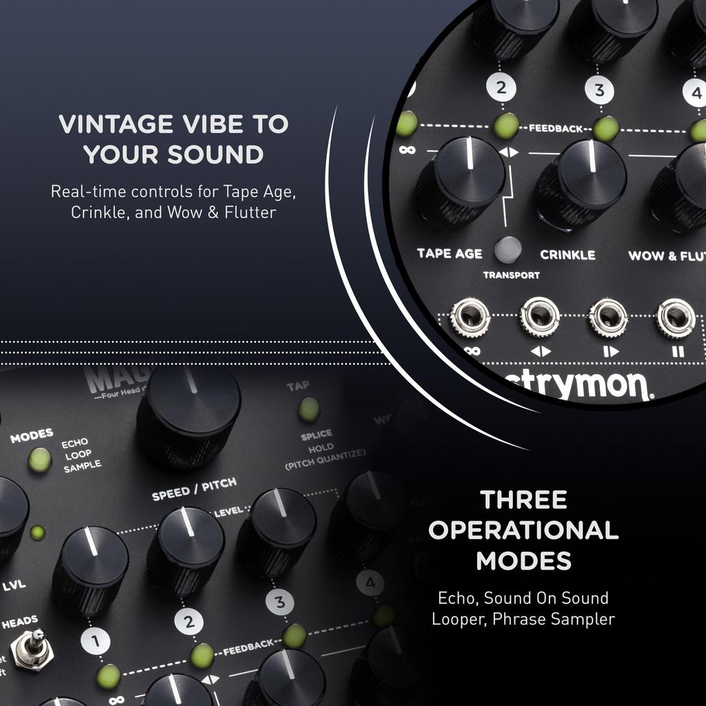 Strymon MAGNETO for Eurorack 4 heads dTape Echo Looper & []