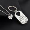 Necklace Key Ring Set Lightweight Portable Heart Shape