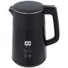 Electric Kettle, 1.7L Fast Boil 3kW Water Kettle with UK Strix Thermostat, LED Display, Keep Warm Function, Black