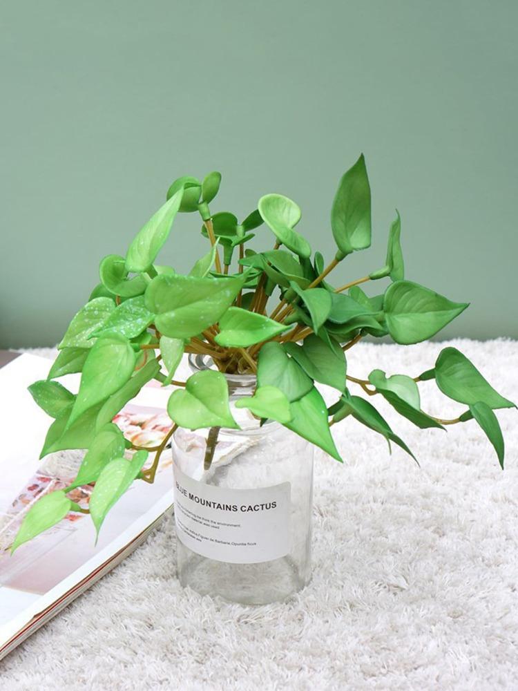 5Pcs Artificial Copper Coin Grass Artificial Plants Fake Green Plant for Home Party Office Table Decor Desktop Plants Bonsai