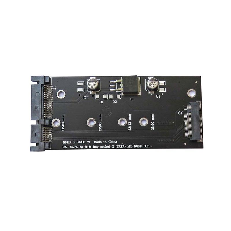 2.5" Sata 3 к B+M Key Sata M.2 Ngff Адаптер-карта для SSD