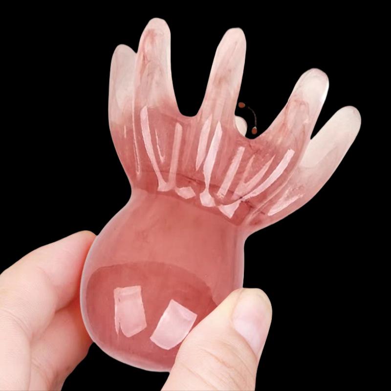 Смола Осьминог Массажер для головы Расчесывание Меридиан Скребок Массажная щетка для кожи головы Акупунктура Спа Гуа Ша Инструмент для здоровья Глубокий массаж