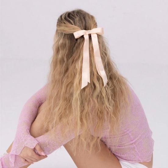 Заколка Гладкая Ткань Магнитный Декор Бант Зажим для Волос Задняя Часть Головы Декоративная Заколка Инструмент для Укладки Волос Аксессуары для Волос