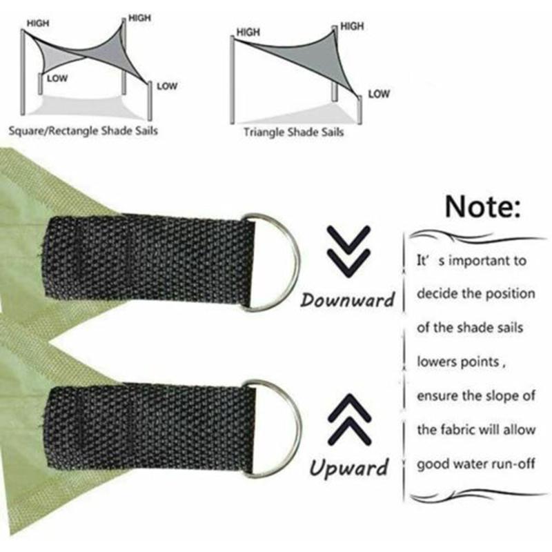 Уличный солнцезащитный козырек, легкий складной, водонепроницаемый, анти-УФ, тент для патио, навес, треугольный чехол