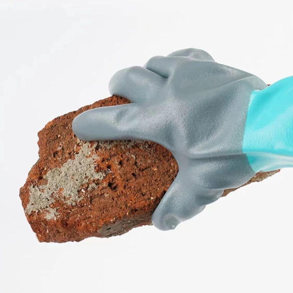 1Pair Labor Protection Rubber Cleaning Gloves Reusable Aquatic Protection Gloves Car Repair