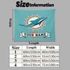 Custom Name Miami Dolphins Printed Tapestry – Wall Hanging for Bedrooms, Dorms, and Home Decor