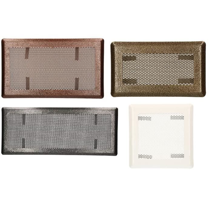 Grille d'aération - kotarbau - 16 x 16 cm - blanc - facile à installer - pour cheminée et poêle