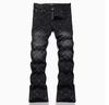 Мужские модные прямые джинсы slim fit - Летний уличный стиль Люкс