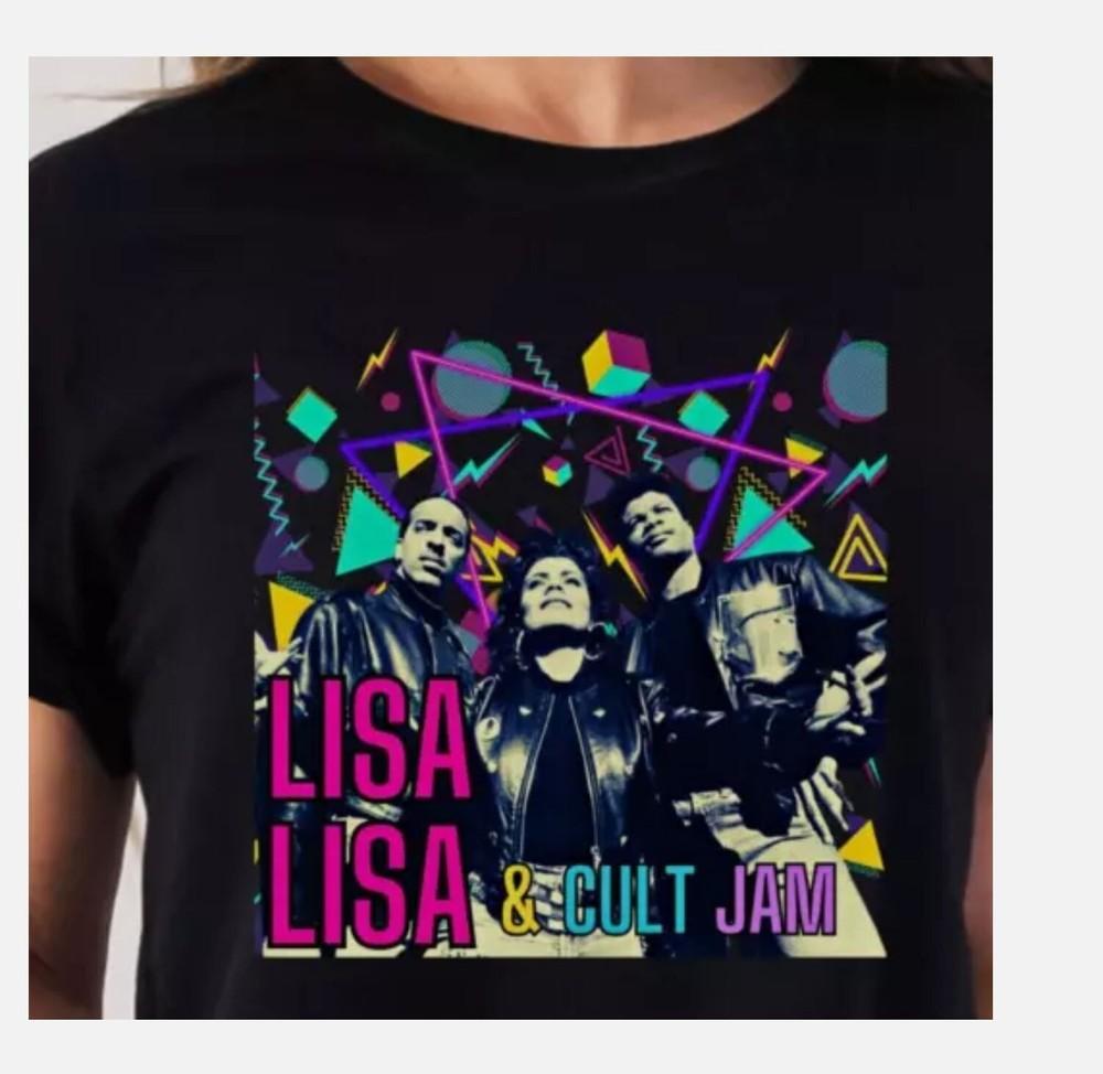 LISA LISA and Cult Jam Футболка Футболка Футболка Футболка Винтажная Эстетичная Рубашка 80-е St Унисекс Футболка