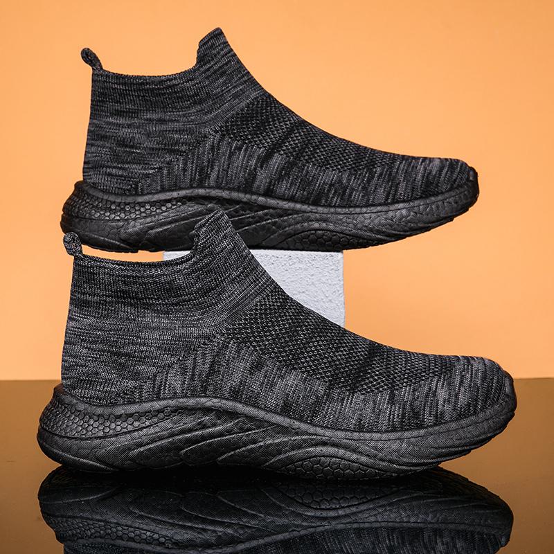 Модные кроссовки мужские дышащие повседневные сетчатые спортивные больших размеров легкие трендовые на толстой подошве удобные для активного отдыха и пеших прогулок женские