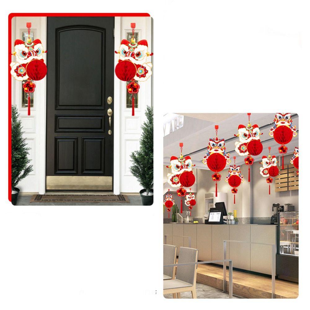 Paper New Year Pendant Red Hanging Lantern Creative Red Lantern  New Year