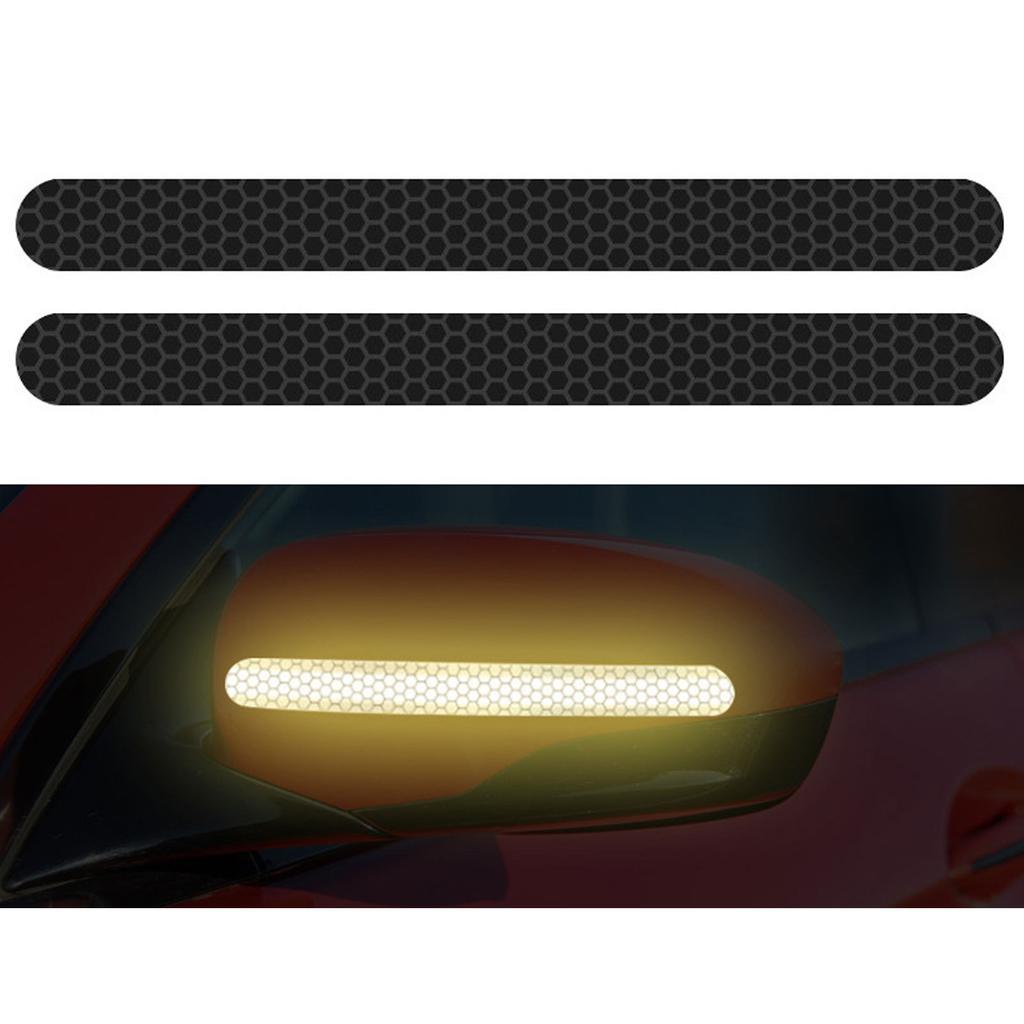 Черные светоотражающие полоски, наклейки, клейкие предупреждающие знаки безопасности, наклейки для стайлинга автомобилей, мотоциклов, автомобилей, устойчивые к царапинам