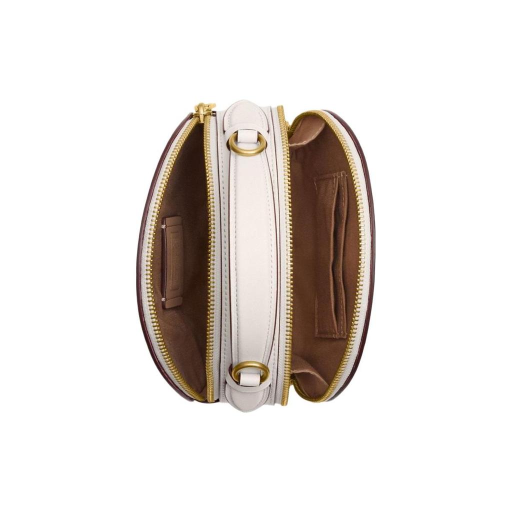 COACH Collaboration Canteen Cow Leather Handbag, Shoulder Bag, Crossbody Bag Small Women's Milk White CM856-B4CAH