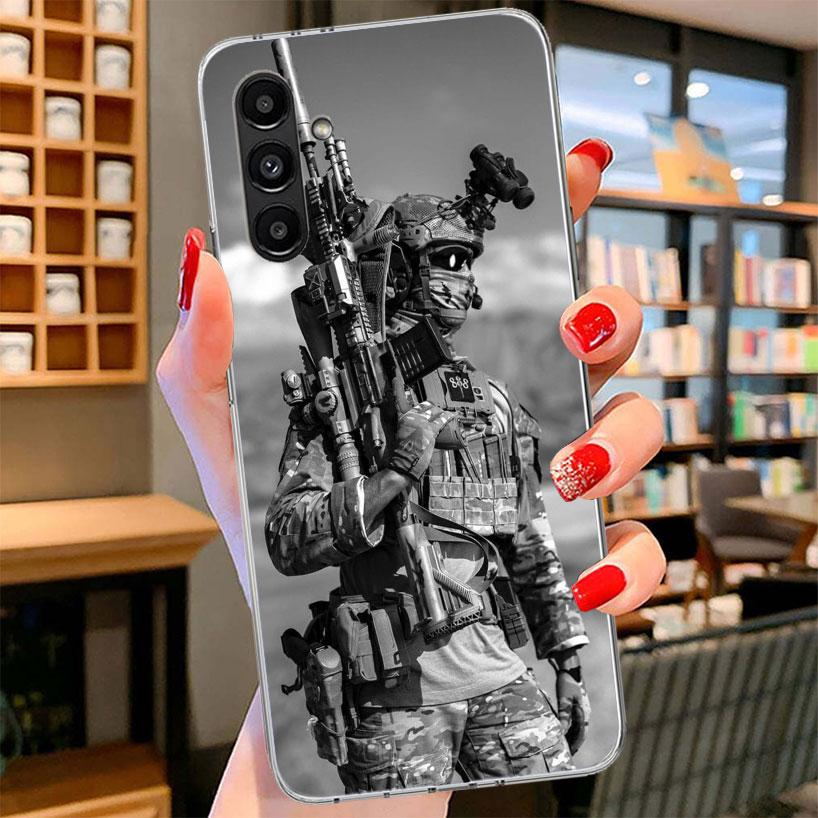 Military Army Special Forces Phone Case For Samsung Galaxy A17 A37 A57 A16 A26 A36 A56 A15 A25 A35 A55 A14 A24 A34 A54 A13 A23 A