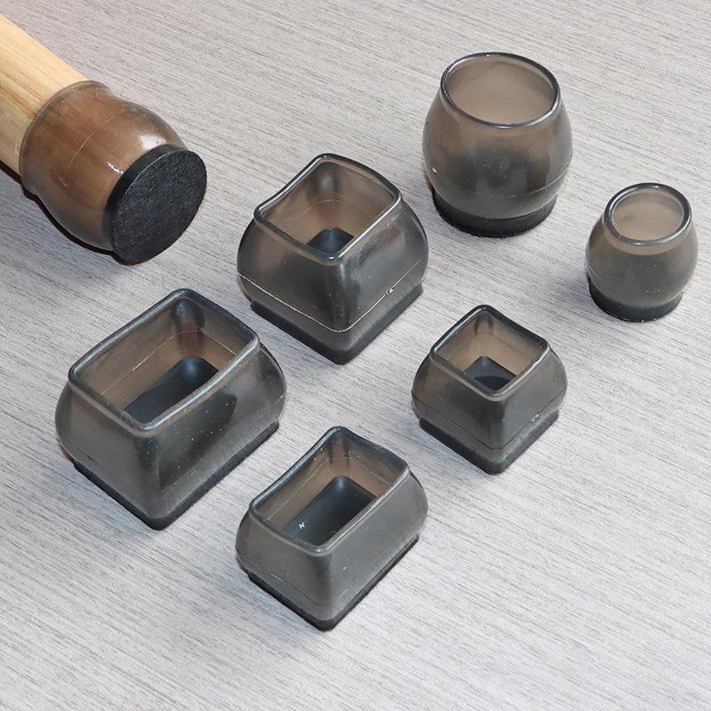 Silent Table and Chair Foot Covers, Thick Wear-Resistant Anti-Slip Pads for Table and Stool Legs