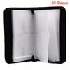 80 Sleeve Cd Dvd Blu Ray Disc Carry Case Holder Bag Wallet Storage Ring Binder