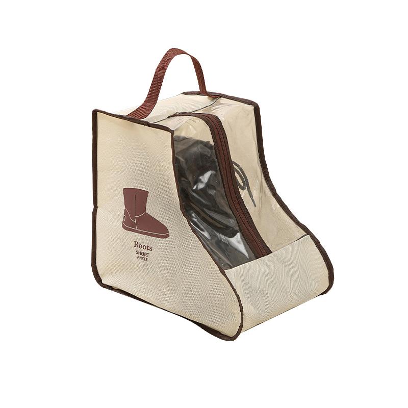 1Pc Dustproof Pocket Short Boots Household Shoes Storage Bag Moistureproof Container Transparent