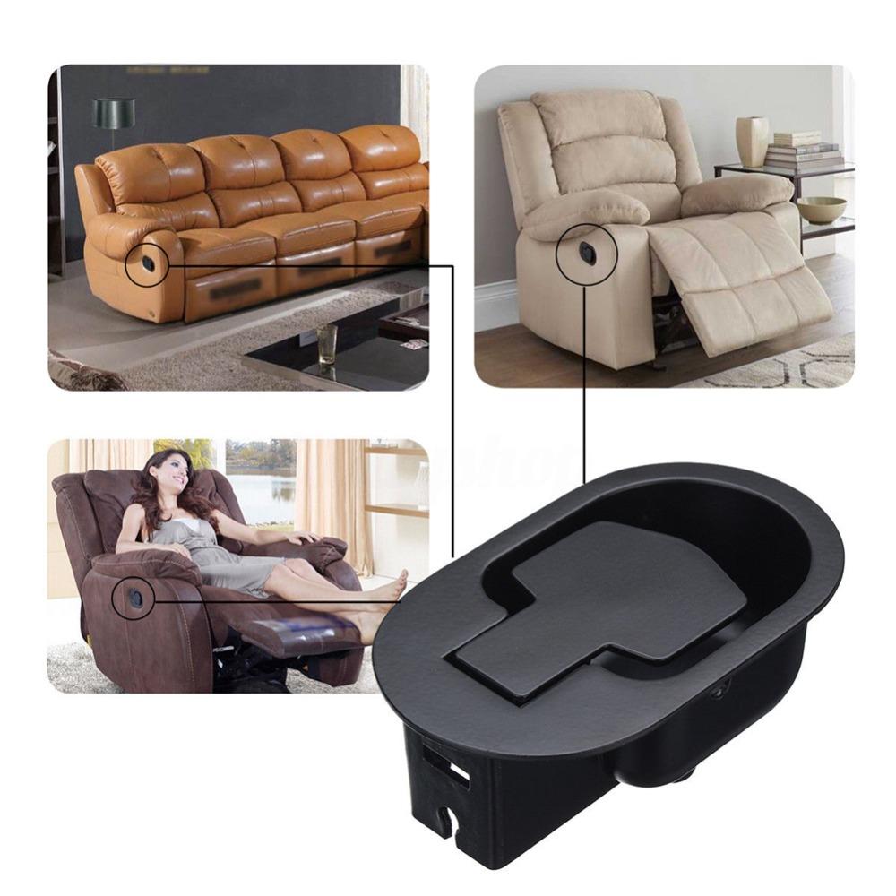 Black finished surface Pull Cable Switch Aluminum accessory parts Furniture Latch  Sofa chair refit