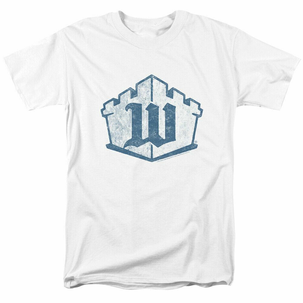 White Castle Monogram T Shirt Mens Licensed Hamburger Tee White