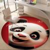 1PC Panda Smile Office Round Area Rug,  Mat Suitable ForOffice, Under Office Chairs Bedroom Living Room Home Decor, Room Deco