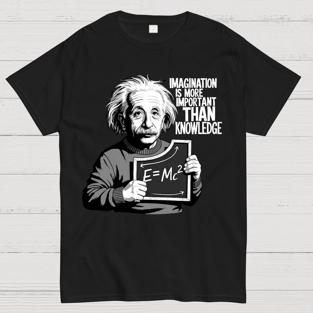 Imagination is more important than knowledge Cotton Summer Casual Cool Loose T-Shirt
