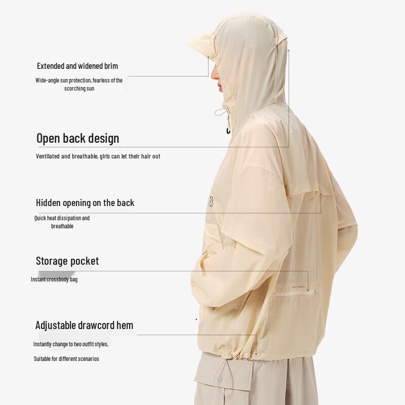 Pelliot Unisex Lightweight Windbreaker Jacket
