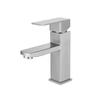 Gun Gray/Brushed Gold 304 Stainless Steel Bathroom Basin Faucet Deck Mount Single Handle Single Hand Square Sink Faucets Crane