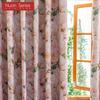 1 шт. Серия Nuan Стиль Французская Деревня Блэкаут Шторы Розовый Принт Камелии Шторы для Спальни Гостиной Балконного Окна для Домашнего Декора