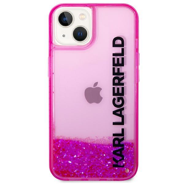 Etui do iPhone 14 Plus Karl Lagerfeld Liquid Glitter Różowe