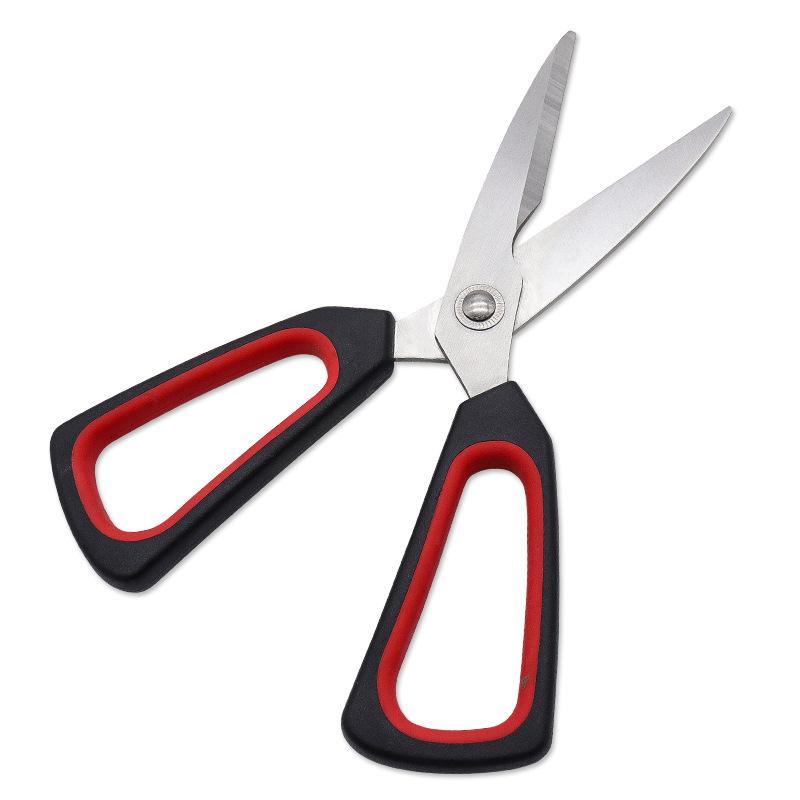 Household 2CR13 Stainless Steel Multipurpose Chicken Bone Fish BBQ Kitchen Scissors PP+TPR Handle Shear Home Tools