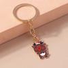 Cute Enamel Christmas Santa Claus Keychain Snowman Key Ring Pendants for Key Holder Handbag Accessories DIY X'mas Jewelry Gift