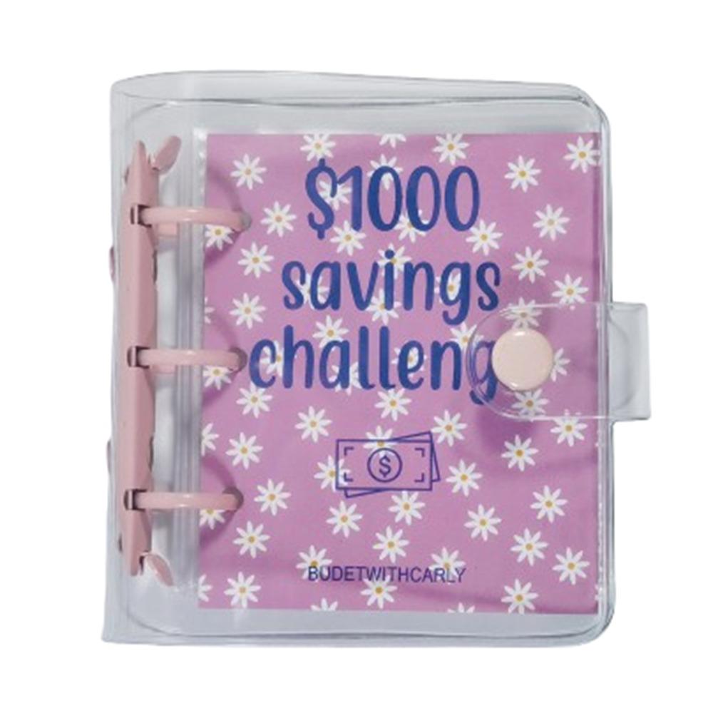 Mini Money Saving Binder PVC Envelope Savings Challenge Savings Challenges Book Save Money