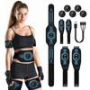 EMS Abdominal Fitness Suit Intelligent Massage Abdominal Belt Sticker Can Be Used with Water Spray Without Gel Pad USB Charging