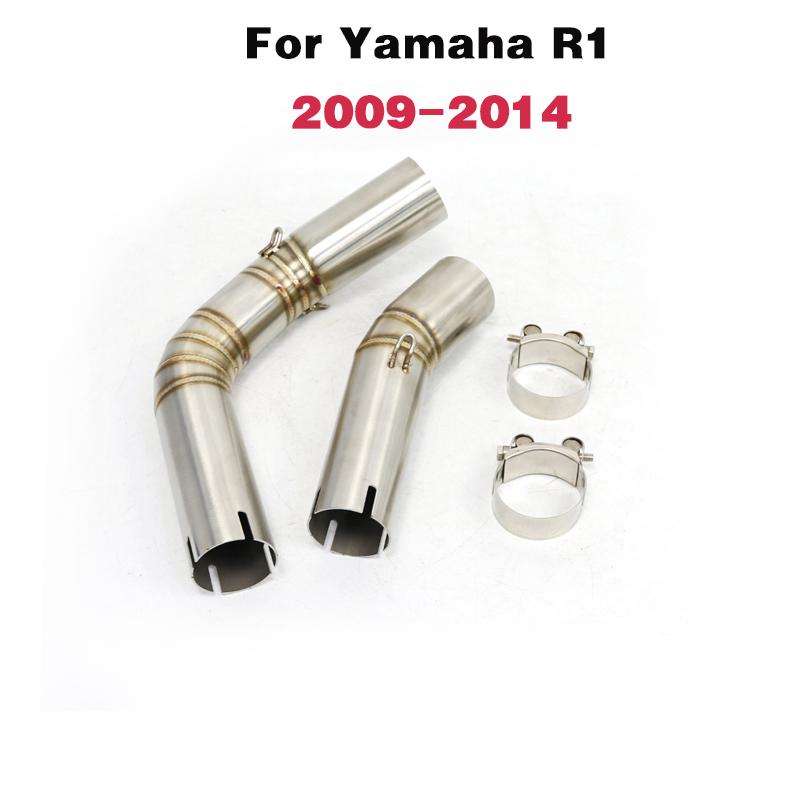 R1 Motorcycle Exhaust Muffle Link Middle Pipe For Yamaha YZF-R1 R1 2004-2006 2007 2008 2009 2010 2011 2012 2013 2014 YA015