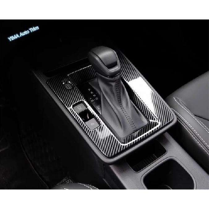 ABS Carbon Fiber Look center gear front water cup holder storage box Cover Trim For Toyota Corolla Cross 2026 2027 Accessories