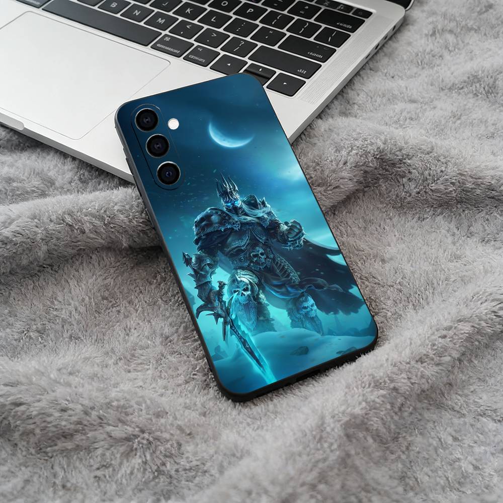 W-O-W-World- of -Warcraft Черный Мягкий Силиконовый Чехол для Телефона для Samsung Galaxy A73, A71, A72, A70, A53, A52, A51