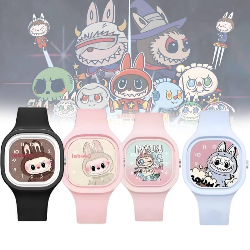 Модные детские часы с мультяшным дизайном Bubble Mart, высококачественный мягкий силиконовый ремешок-желе