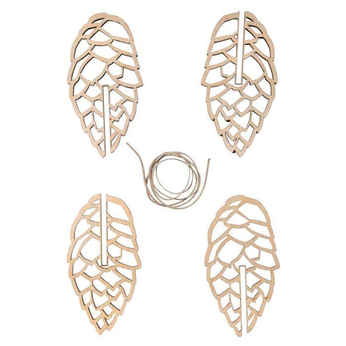 2 3D Pine Cones for Christmas Tree