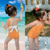 2025 Summer Girls' Fairy Style One-Piece Swimsuit - Cute Baby Swimsuit