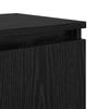 Nightstand Black Oak Effect 40 x 30 x 50 cm Engineered Wood