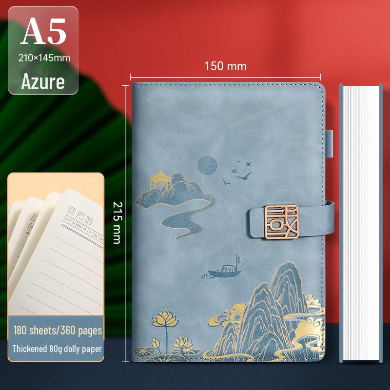 Подарочный набор из блокнотов формата А5 «Культура и творчество» — сувенир в китайском стиле с индивидуальным логотипом