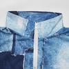 Women's Color Block Patchwork Hoodie - Autumn/Winter Casual Lapel Zipper Long Sleeve Pullover