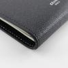 CELINE Medium strap Bi-Fold Wallet Black / beige Calfskin Women Used