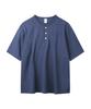 YOUNEEDGARMENTS Футболка Хенли с коротким рукавом (военно-морской флот)