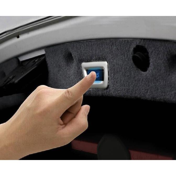 Inner Tailgate Rear Door Switch Cover 2011-17 Matte Silver Fit For BMW 5 Series