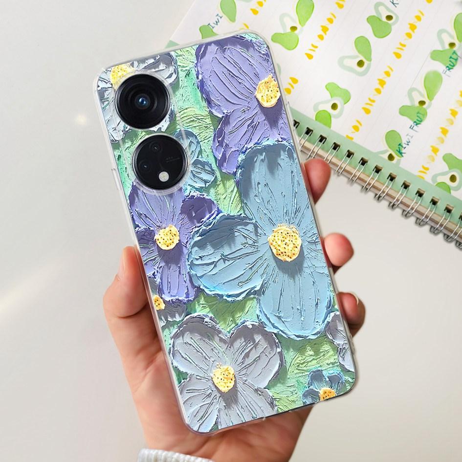6.43" For OPPO Reno8 T 4G Case Soft Silicone Cover Cute Fashion Printed Bumper Funda For OPPO Reno 8T CPH2481 Coque Reno8T Cover