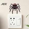 3D Effect Halloween Decal Spider Decorative Sticker for Car, Broken Hole Dog Cat Owl Self-Adhesive Sticker, Waterproof Removable PVC Holiday