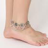 Summer Vintage Coin Chain Tassels Ankle Bracelets For Women Gypsy Ethnic Style Beach Barefoot Sandals Foot Jewelry